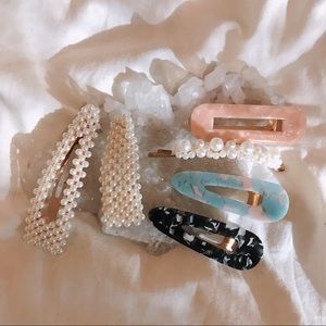 Assorted hair clip barrettes set